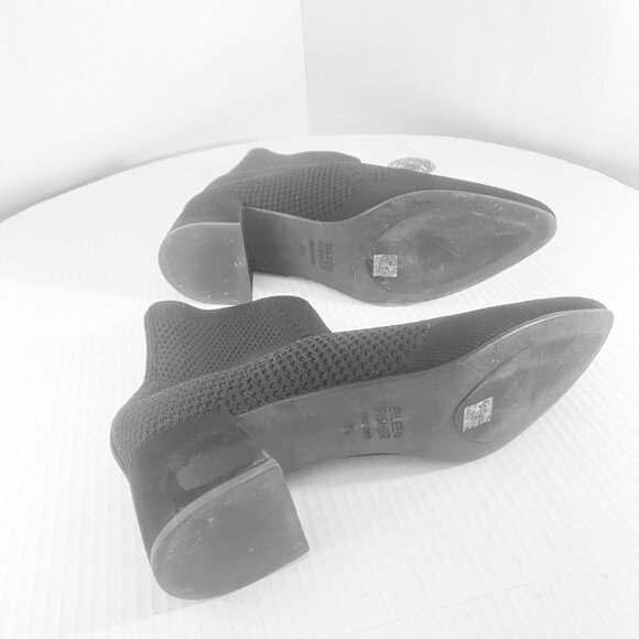 Eileen Fisher Vero Cuoio Purl Stretch Sock Bootie Heels – Size 9.5 - Picture 14 of 15